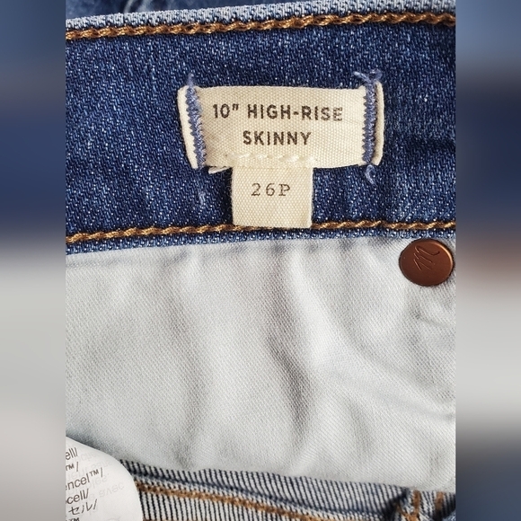 Madwell Petite 10" High-Rise Roadtripper Authentic‎ Jeans in Vinton Wash Size 26 - Picture 4 of 11